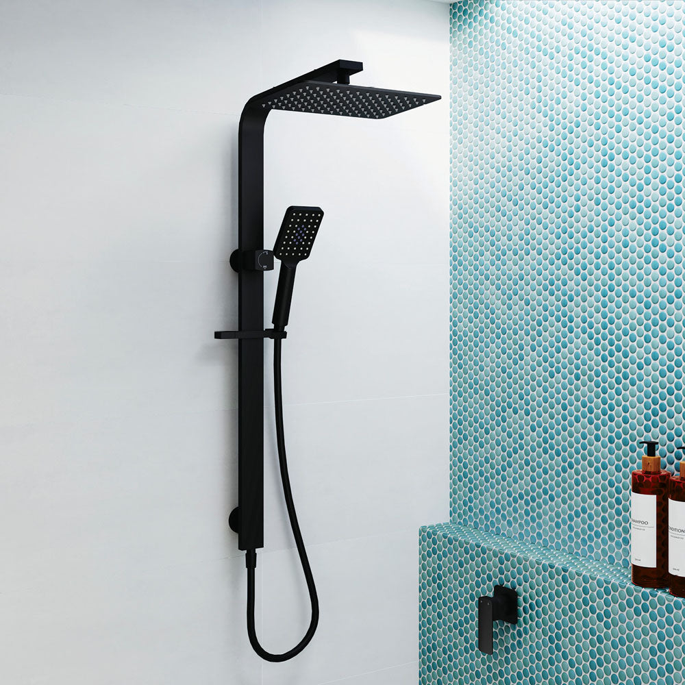 Fienza Tono Deluxe Twin Shower - Matte Black