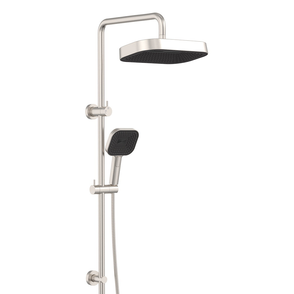 Fienza Kuro Twin Shower - Brushed Nickel