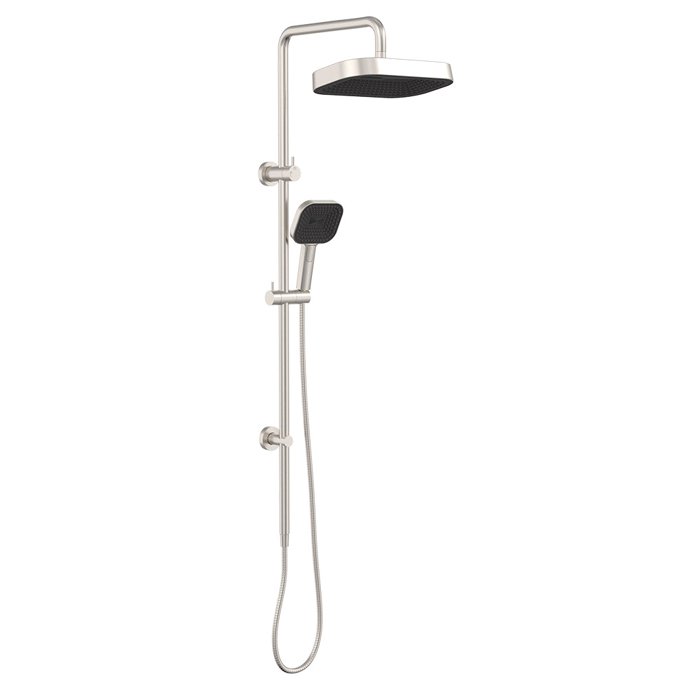 Fienza Kuro Twin Shower - Brushed Nickel