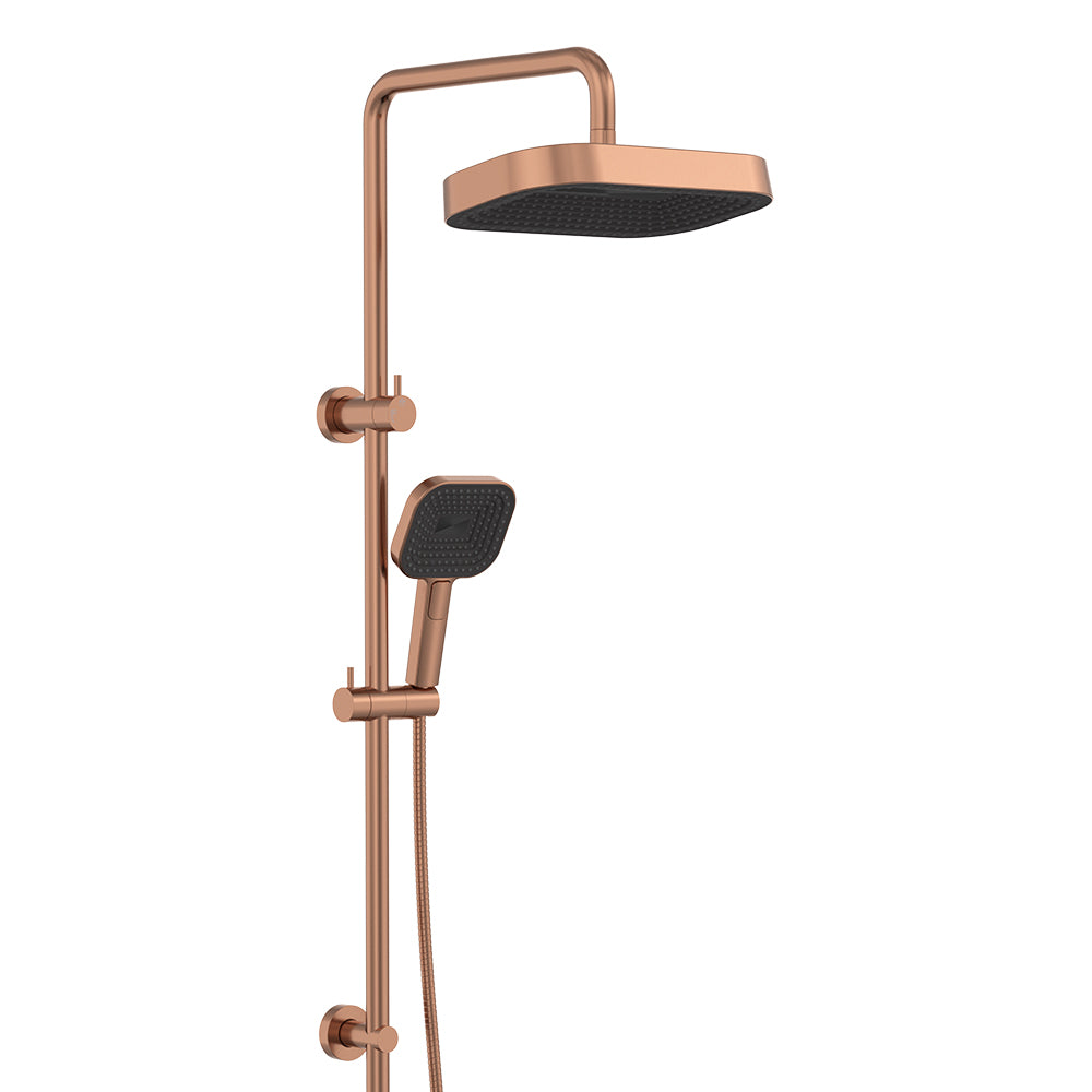 Fienza Kuro Twin Shower - Brushed Copper