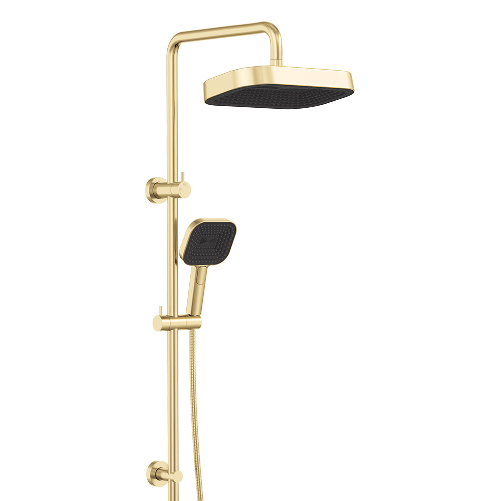 Fienza Kuro Twin Shower - Urban Brass