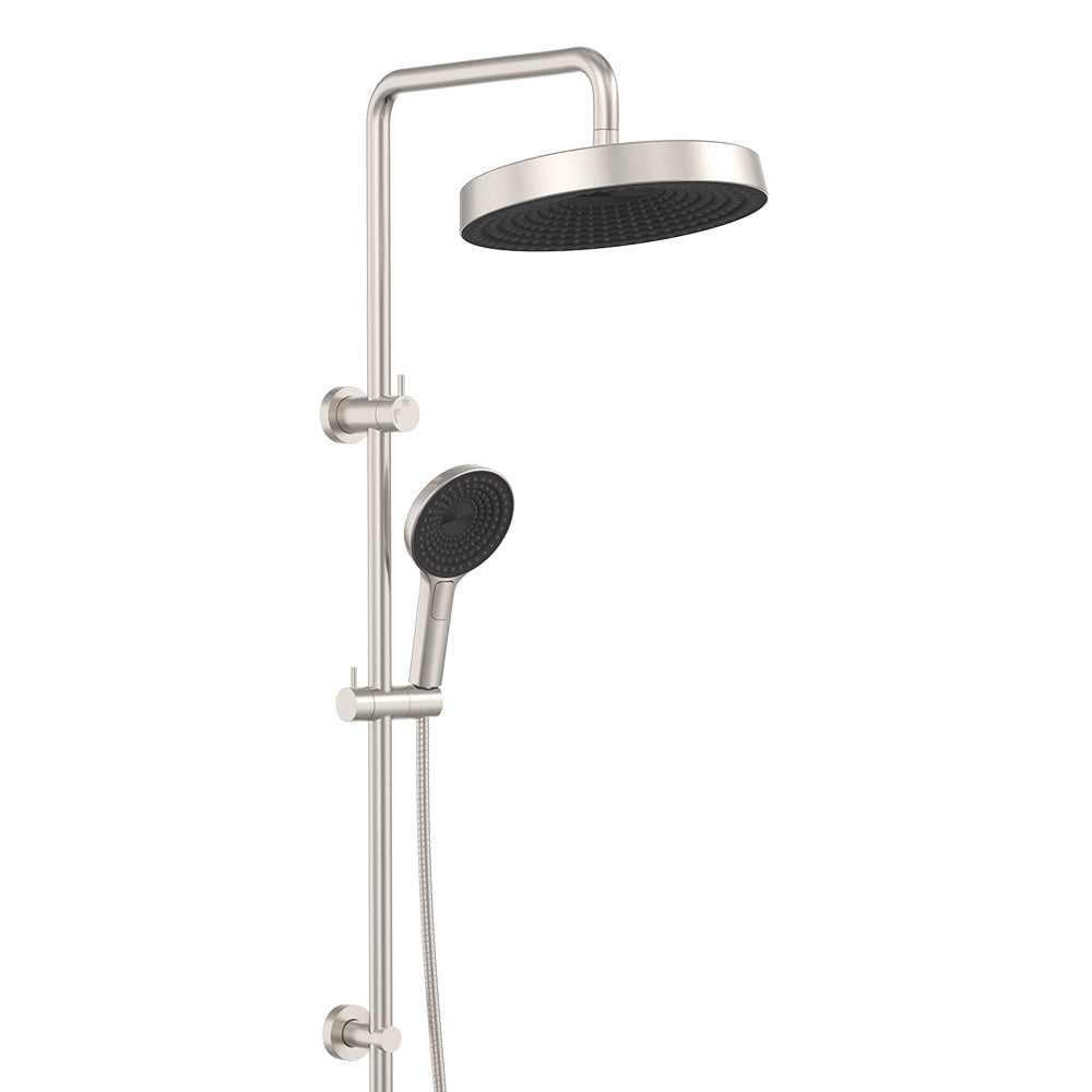 Fienza Kuro Twin Shower - Brushed Nickel