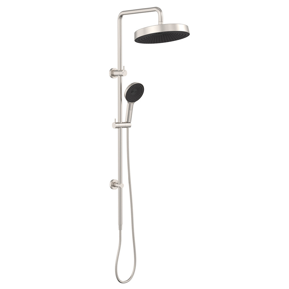 Fienza Kuro Twin Shower - Brushed Nickel