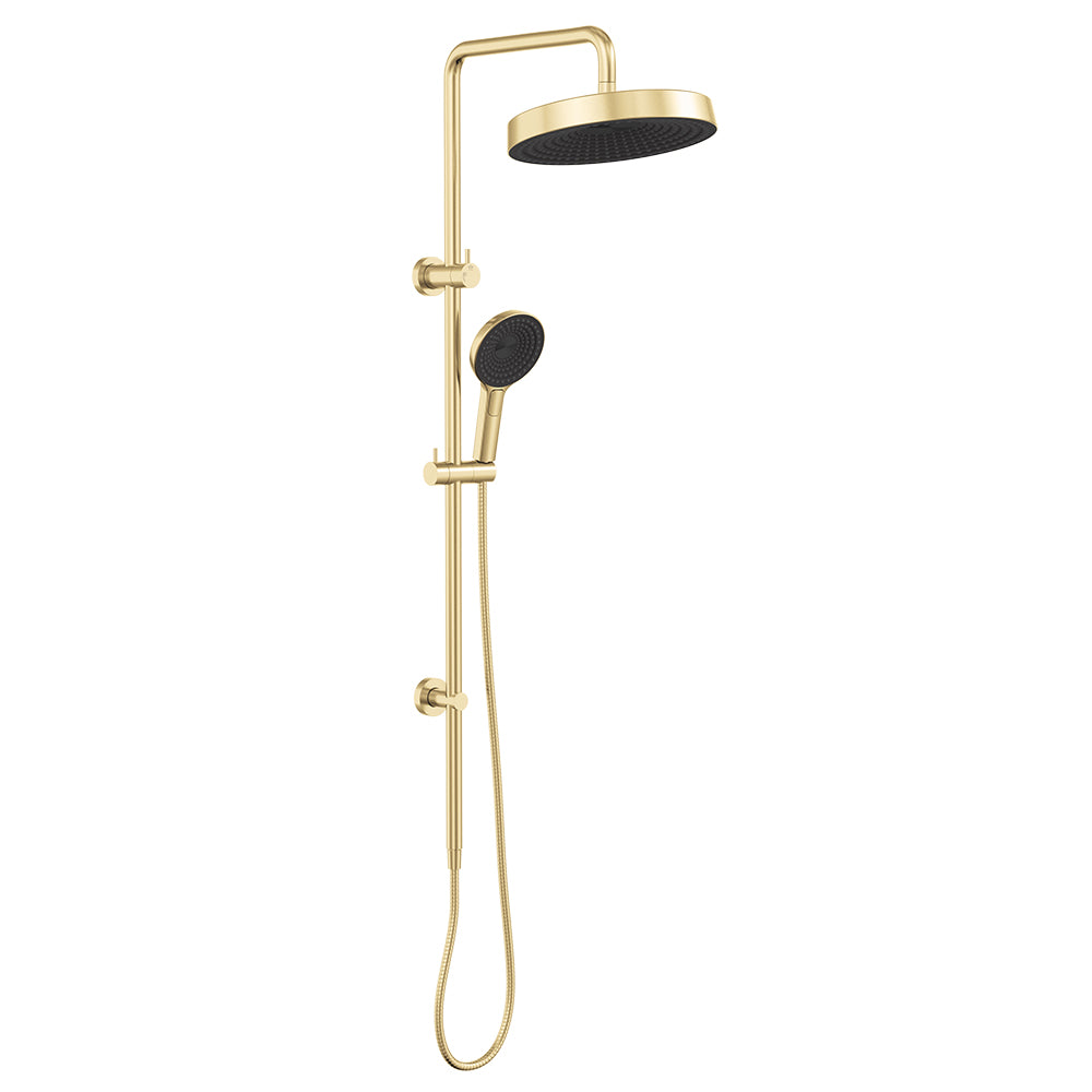 Fienza Kuro Twin Shower - Urban Brass