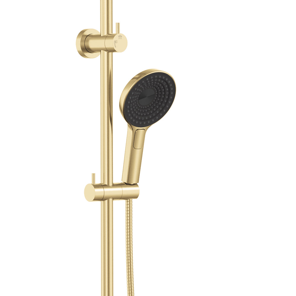 Fienza Kuro Twin Shower - Urban Brass