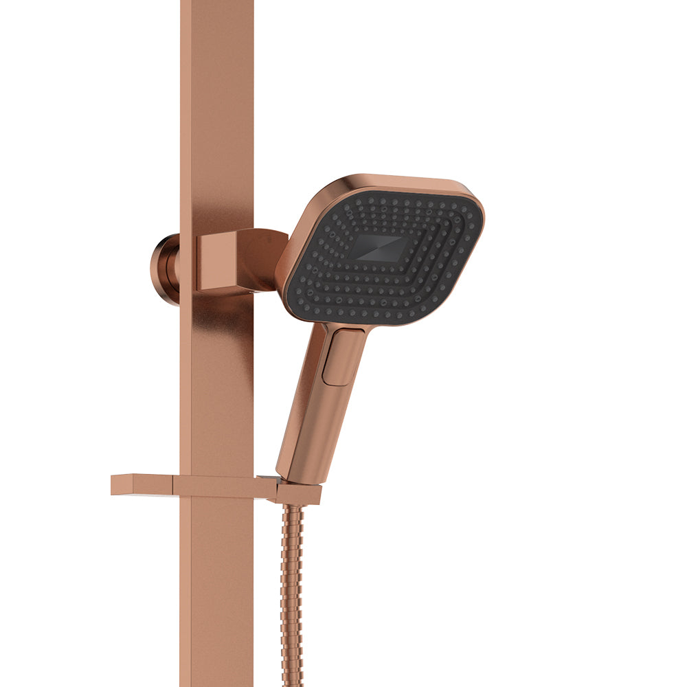 Fienza Kuro Deluxe Twin Shower - Brushed Copper