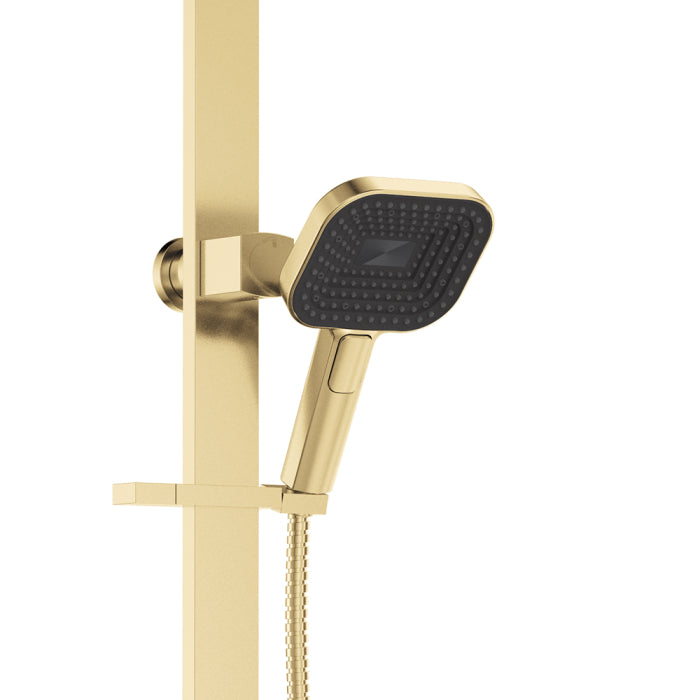 Fienza Kuro Deluxe Twin Shower - Urban Brass