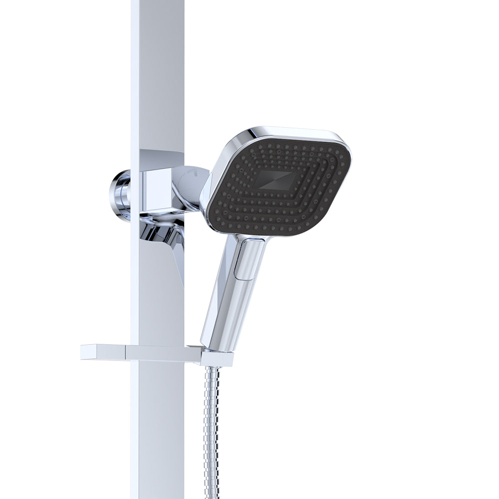 Fienza Kuro Deluxe Twin Shower - Chrome