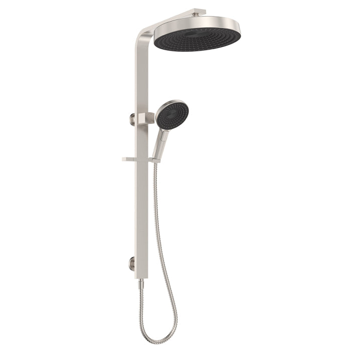 Fienza Kuro Deluxe Twin Shower - Brushed Nickel
