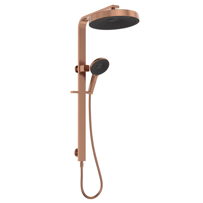 Fienza Kuro Deluxe Twin Shower - Brushed Copper