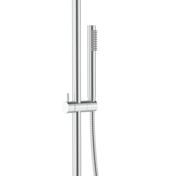 Fienza Kaya Wall Mounted Outdoor Twin Shower - Brushed Stainless Steel