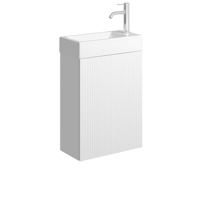 Fienza Minka 450 Wall-Hung Vanity - Satin White