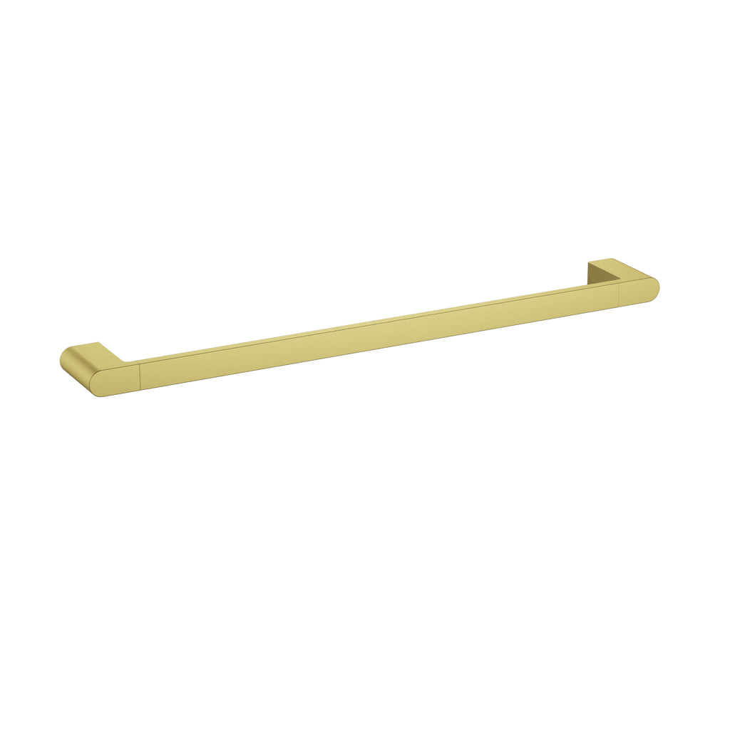 Flores Single Towel Rail 600mm - Brushed Gold