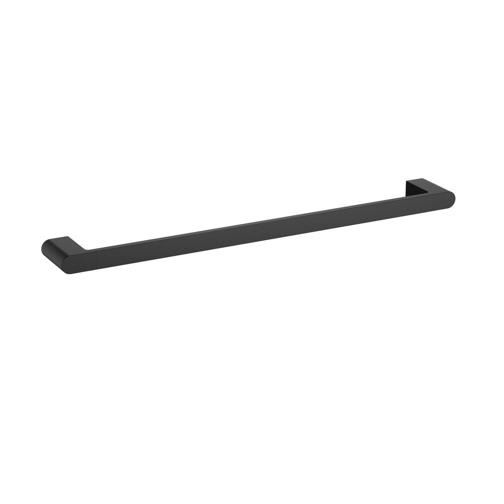 Flores Single Towel Rail 600mm - Matte Black