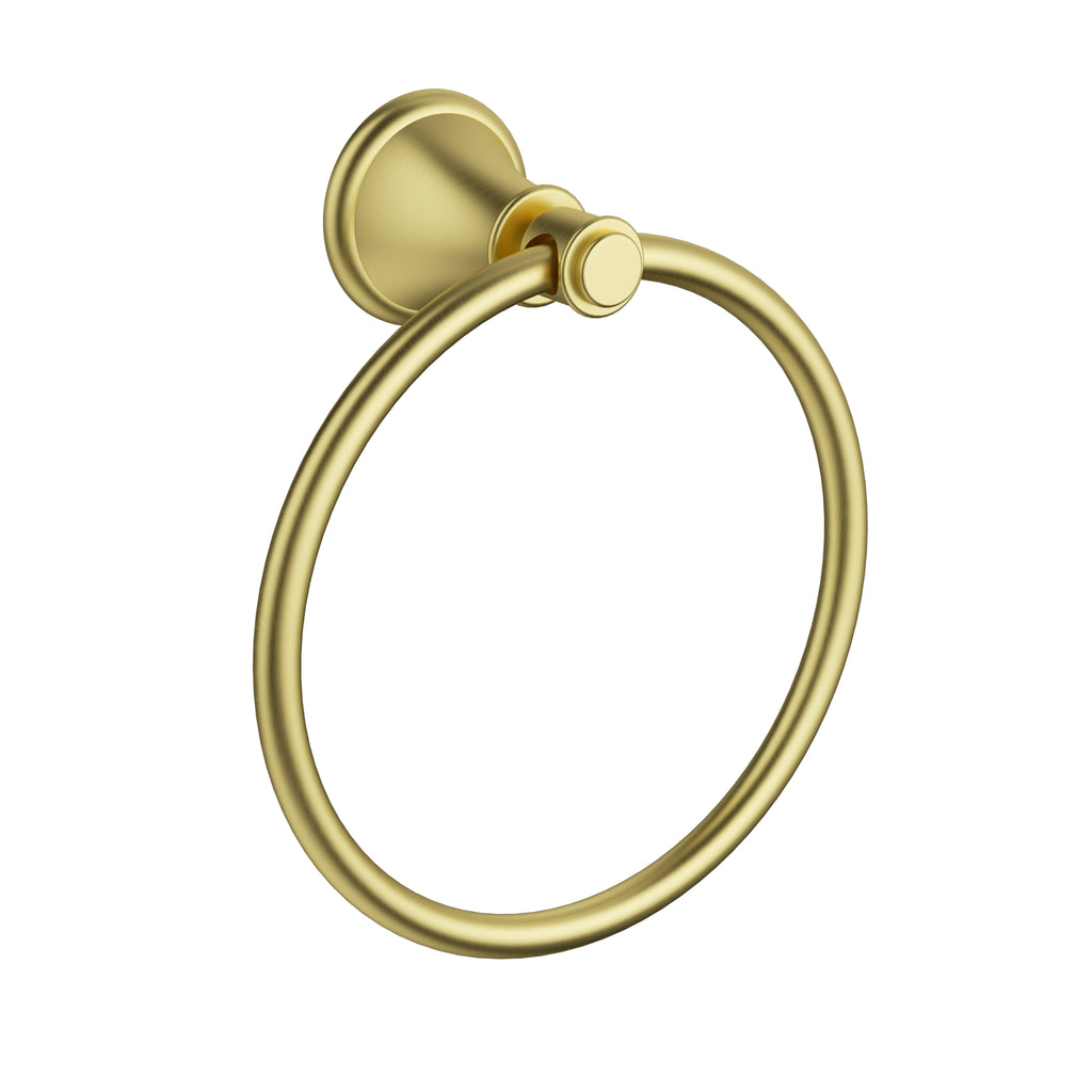 Ikon Clasico Towel Ring - Brushed Gold