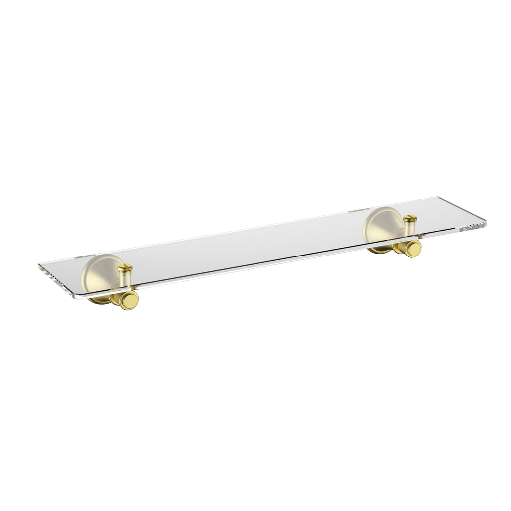 Ikon Clasico Glass Shelf - Brushed Gold