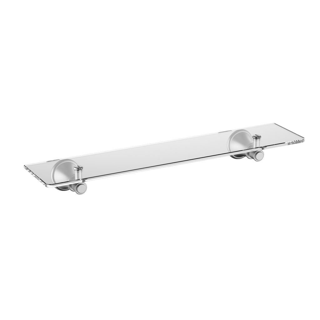 Ikon Clasico Glass Shelf - Brushed Nickel