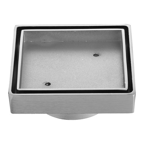 Tile Insert Floor Waste Brushed Chrome