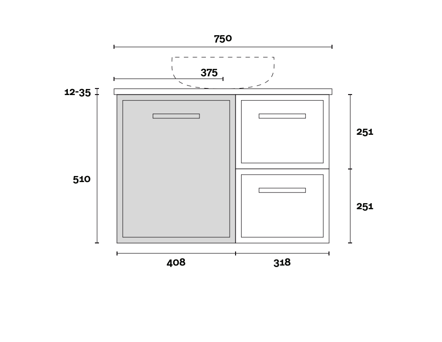 Marquis Hamilton Wall Hung Vanity