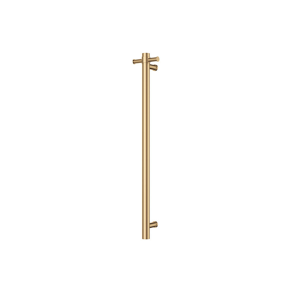 Fienza Isabella Vertical Heated Towel Rail 100 x 900mm - Urban Brass