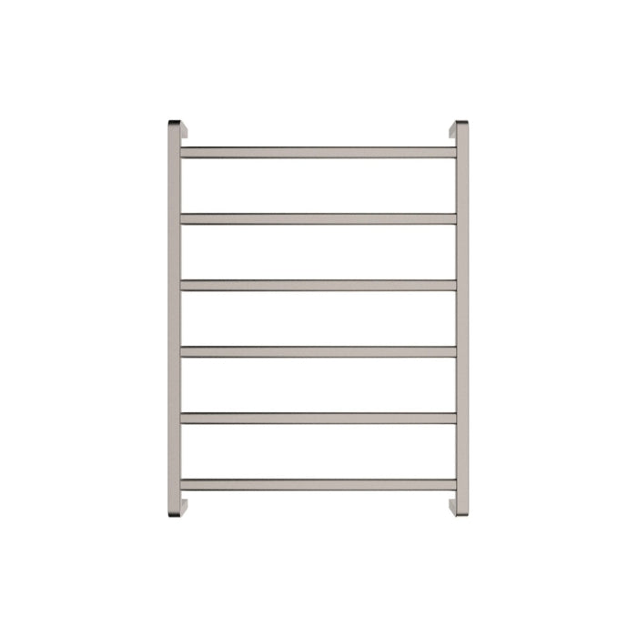 Fienza Tono Heated Towel Rail 600 x 800mm - Brushed Nickel
