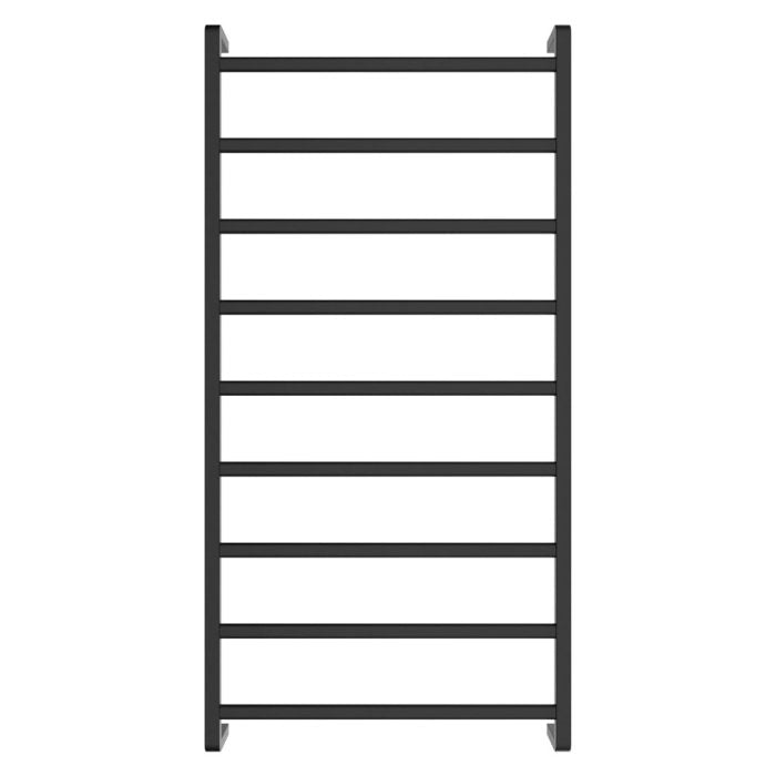 Fienza Koko Heated Towel Rail 600 x 1200mm - Matte Black