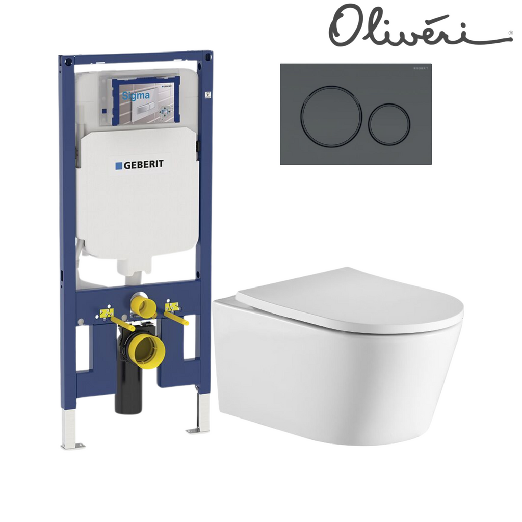 Oliveri Oslo Wall Hung Toilet Suite