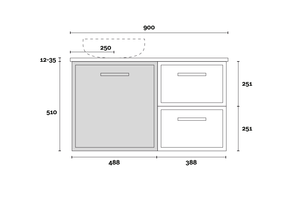 Marquis Hamilton Wall Hung Vanity