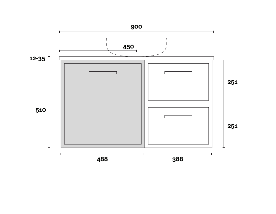 Marquis Hamilton Wall Hung Vanity