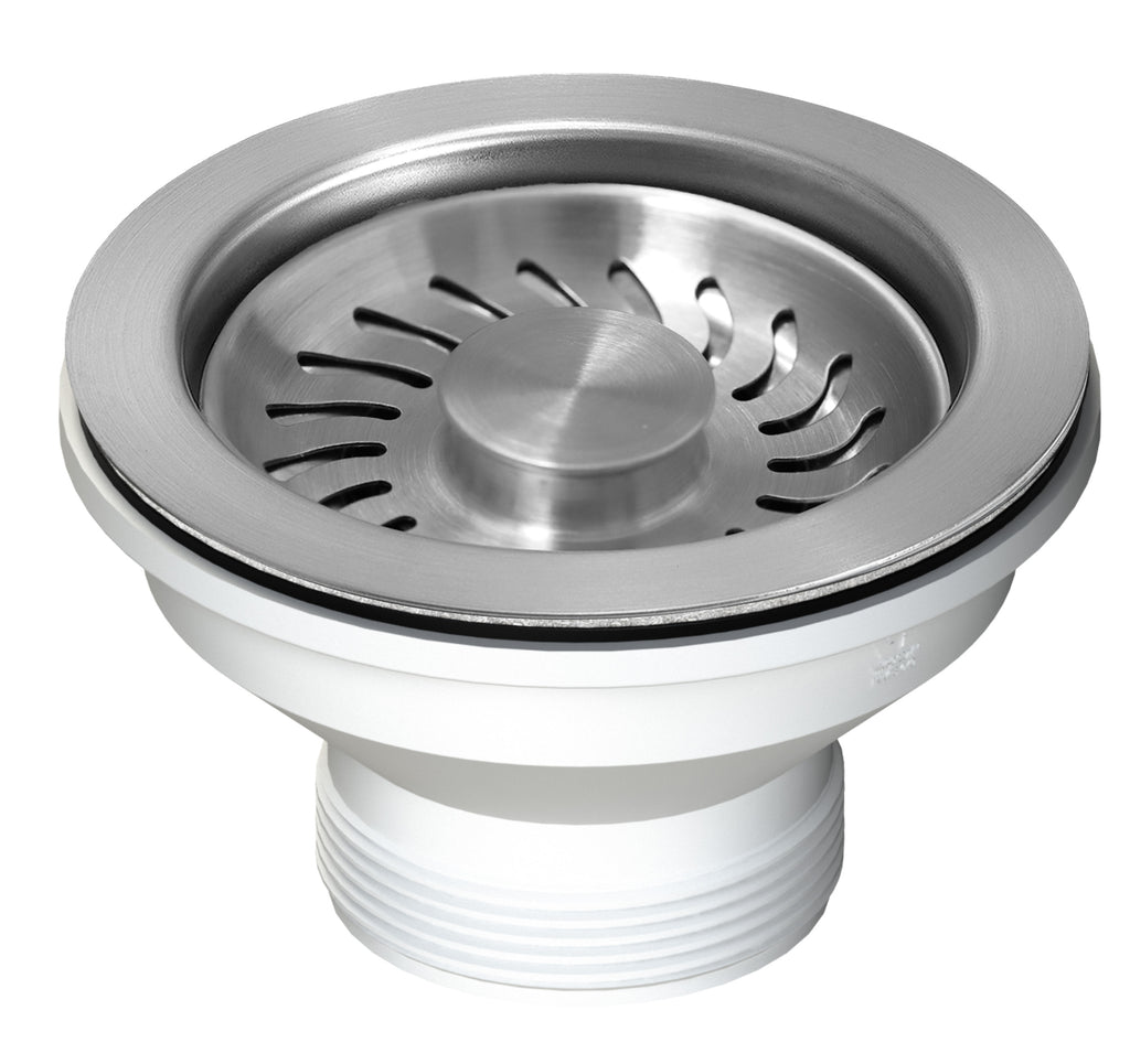Turner Hastings 90x50 Brushed Nickel PVD Basket Waste & Long Bolt