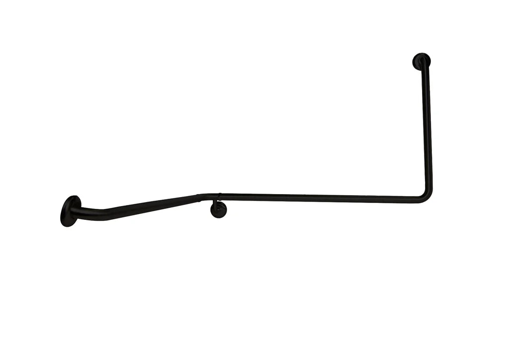 Metlam 90° Flush Mount Wrap Around Grab Rail Modular - Designer Black