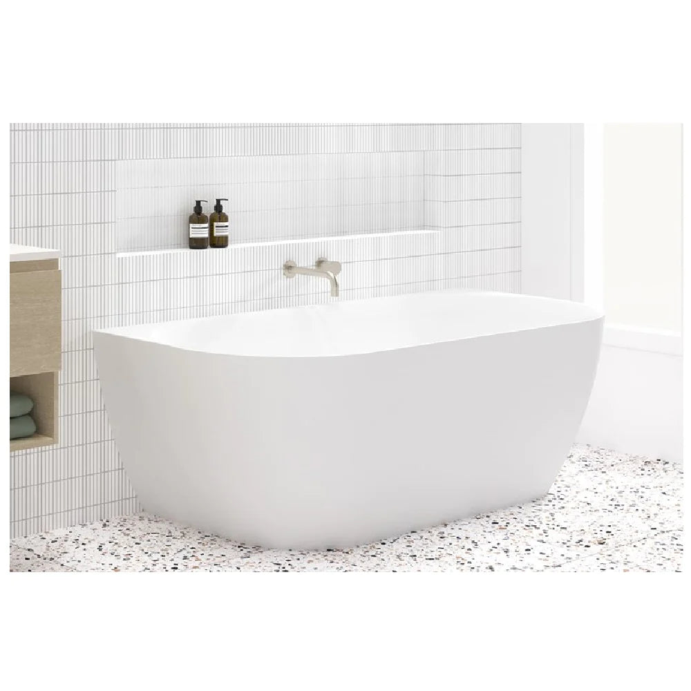 ADP Glacier Back To Wall Bath 1700mm - Gloss White