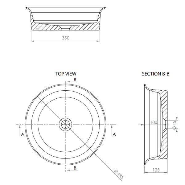 ADP Neptune Above Counter Basin - Gloss White