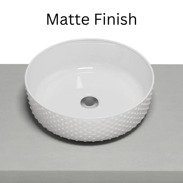 Allure 360 x 360 Dimple Matte White Ceramic