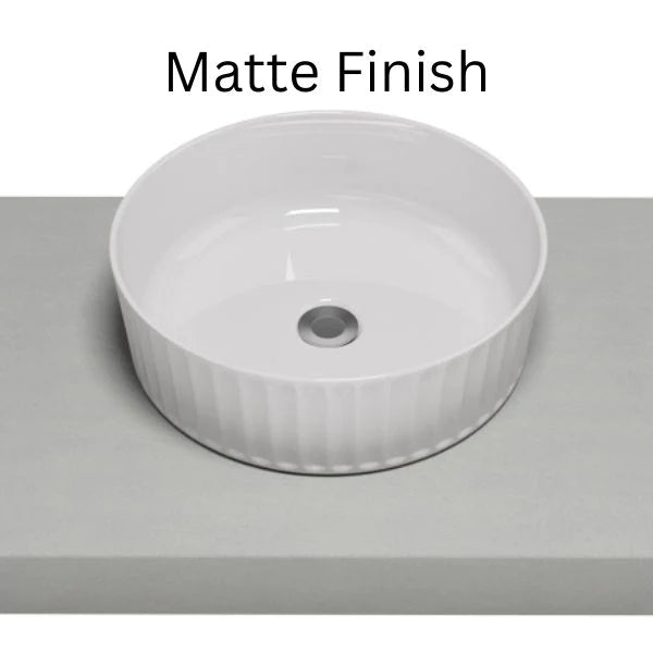 Allure 360 x 360 Flute Matte White Ceramic