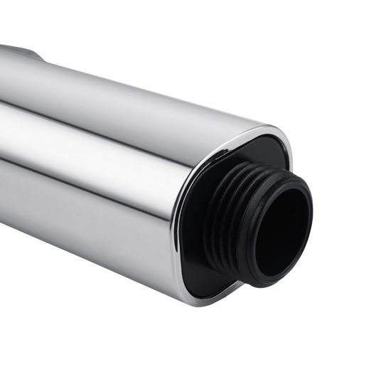 Round ABS Toilet Bidet Spray Kit with Stainless Steel Hose - Chrome