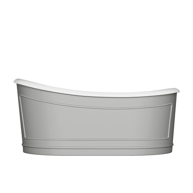 Belbagno Ritz Resin Stone Bathtub - Matte Grey