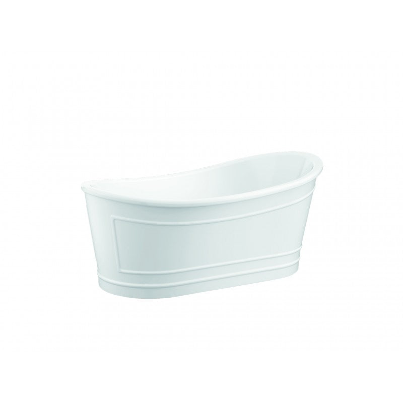 Belbagno Ritz Resin Stone Bathtub - Matte White