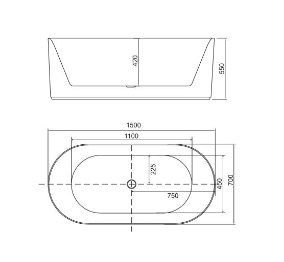 Belbagno Berg Freestanding Bathtub - Soft Sand
