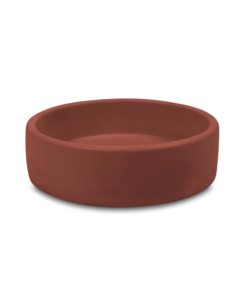 Nood Co Bowl Basin Wall Hung - Clay