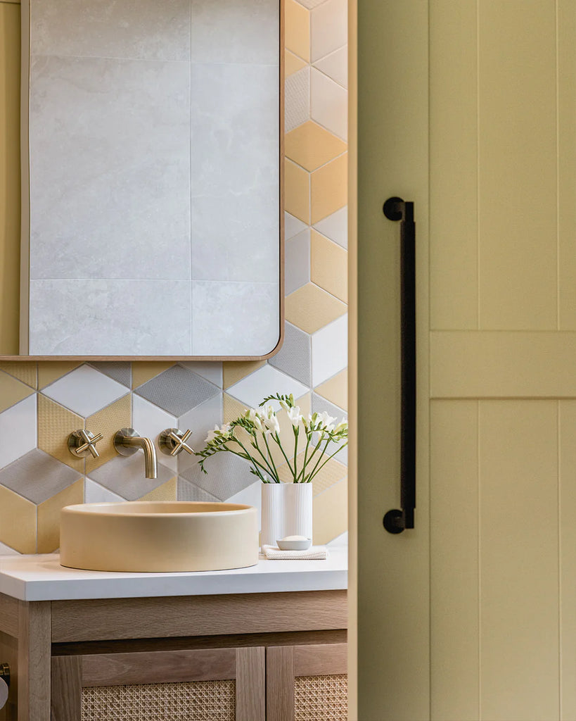 Nood Co Bowl Basin Wall Hung - Custard