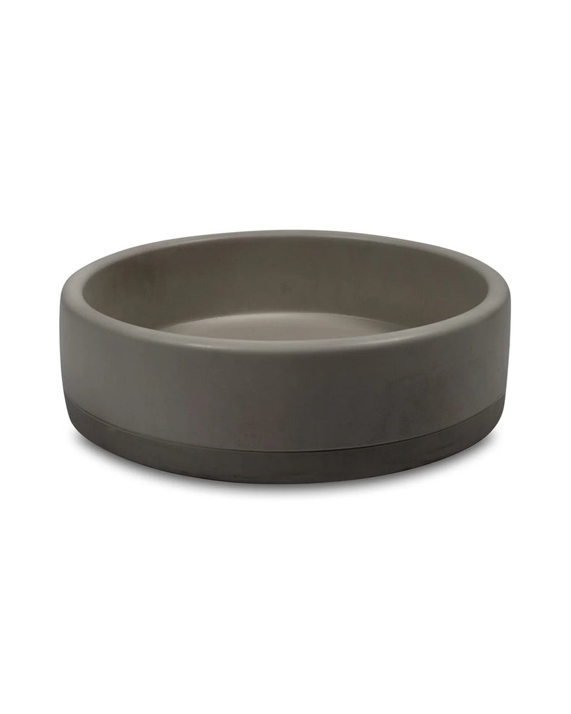 Nood Co Bowl Basin Wall Hung - Mid Tone Grey