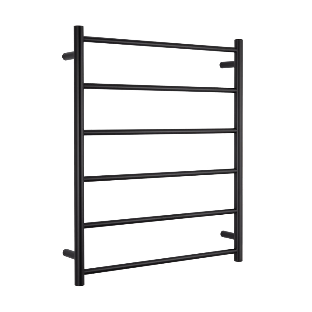 Radiant Heating Round Bars Non Heated Towel Rails Matte Black 700 x 830