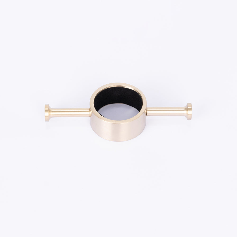 Radiant Heating Vertical Round Bar Hook - Brushed Nickel