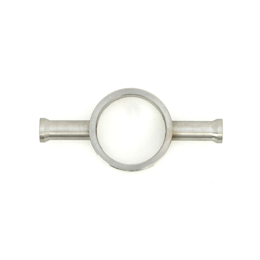 Radiant Heating Vertical Round Bars 12V Heated Towel Rails Brushed Satin 40 x 950