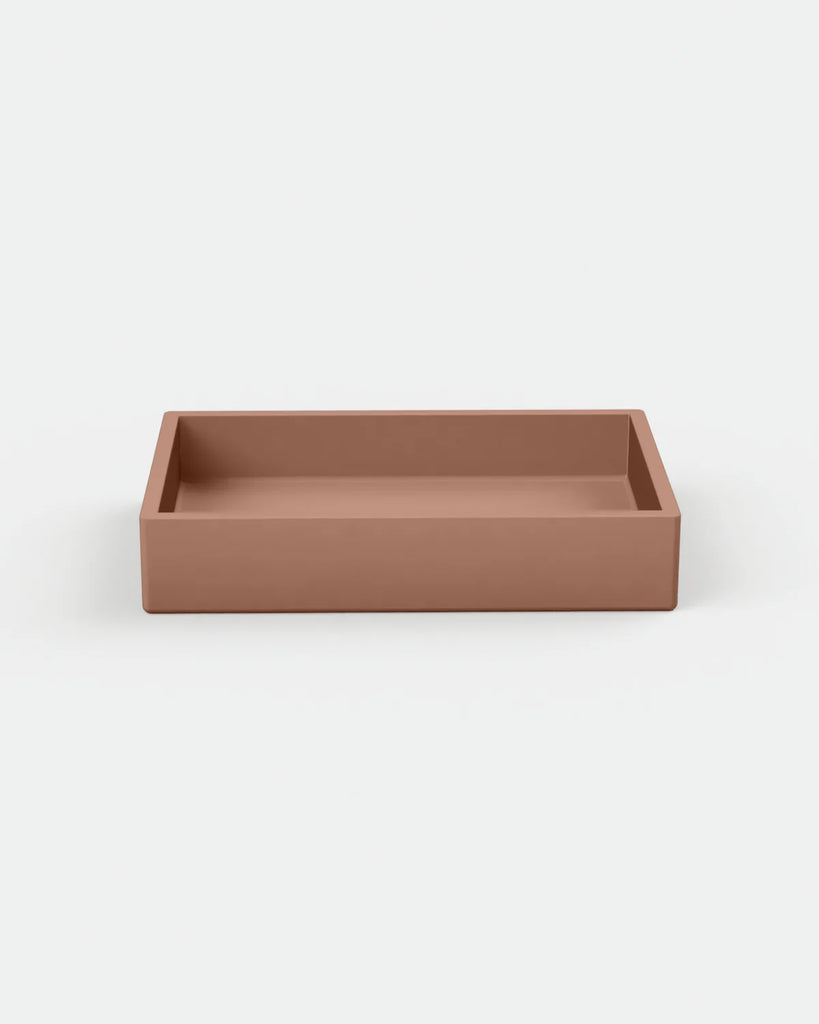 Nood Co Box Basin Wall Hung - Blush Pink