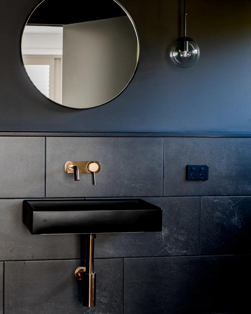 Nood Co Box Basin Wall Hung - Charcoal