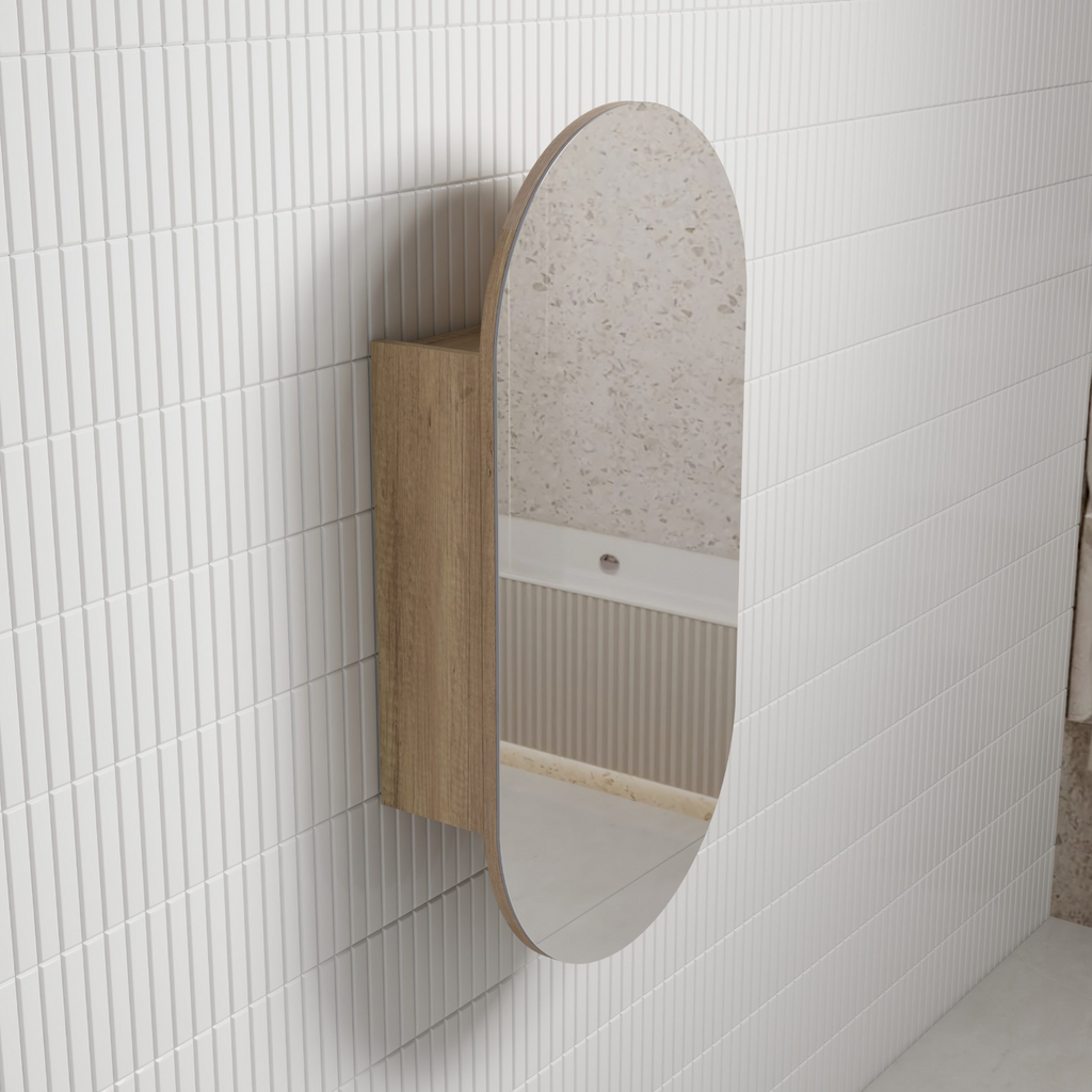 Aulic Beau Monde Oval Shaving Cabinet