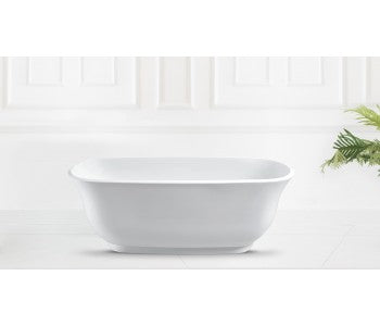 Belbagno Baden Acrylic Freestanding Bath - Gloss White