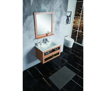 Belbagno Manhattan Wall Hung Vanity 800mm - White Oak